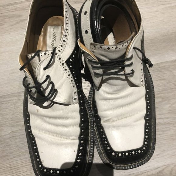 Italian men shoes with matching belt size 10.5